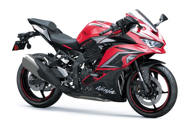 カワサキNinja ZX-25R（キャンディパーシモンレッド／エボニー）