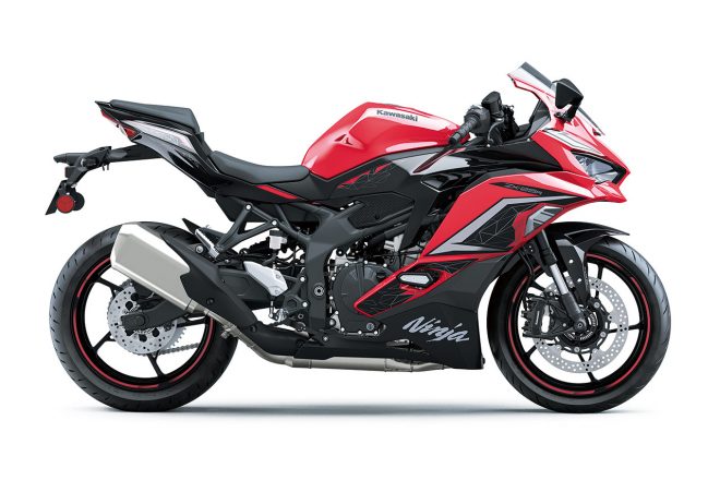 カワサキNinja ZX-25R（キャンディパーシモンレッド／エボニー）