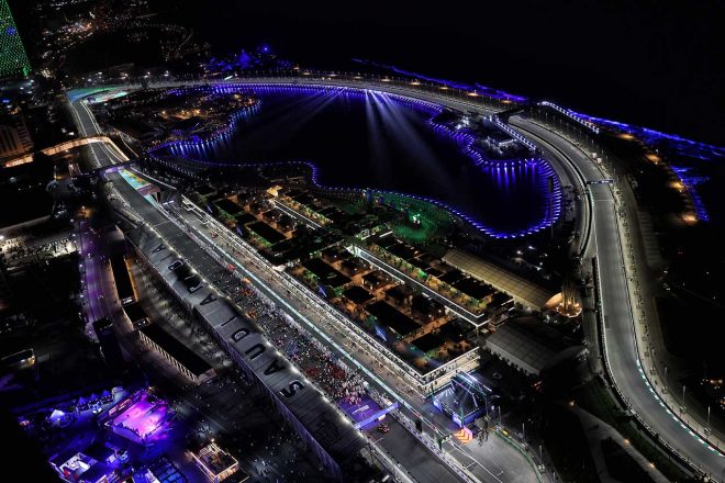 F1サウジアラビアGPが行われるジェッダ・コーニッシュ・サーキット