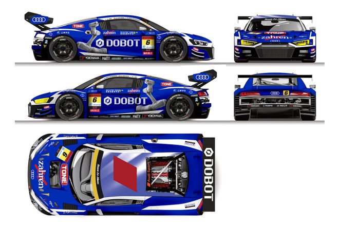 DOBOT Audi R8 LMSのカラーリング