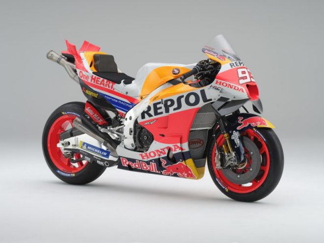 2023MotoGP：マルク・マルケス（レプソル・ホンダ・チーム）が使用する2023年型RC213V