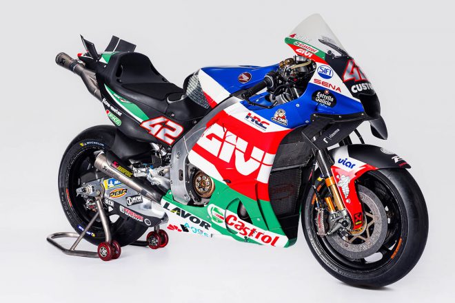 2023MotoGP：アレックス・リンス（LCRホンダ・カストロール）が使用する2023年型ホンダRC213V