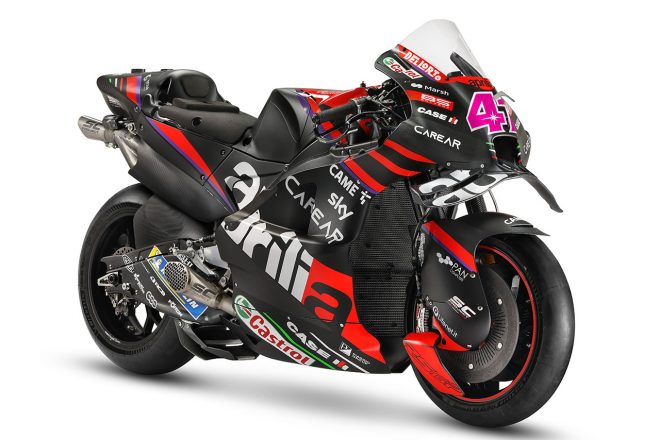 2023MotoGP：アレイシ・エスパルガロ（アプリリア・レーシング）が使用する2023年型アプリリアRS-GP