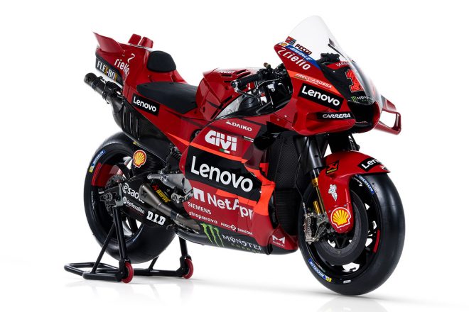 2023MotoGP：フランセスコ・バニャイア（ドゥカティ・レノボ・チーム）が使用するドゥカティ・デスモセディチGP23