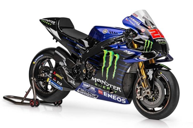 2022MotoGP：ファビオ・クアルタラロ（モンスターエナジー・ヤマハMotoGP）が使用していた2022年型ヤマハYZR-M1
