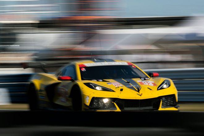 開幕戦のLMGTEアマクラスを制した33号車シボレー・コルベットC8.R