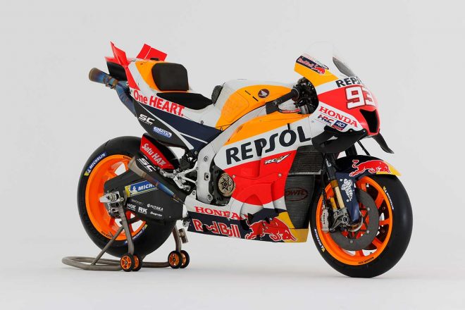 2022年シーズンの最終戦でマルク・マルケス（レプソル・ホンダ・チーム）が使用したホンダRC213V