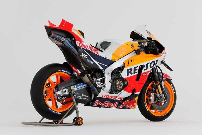 2022年シーズンの最終戦でマルク・マルケス（レプソル・ホンダ・チーム）が使用したホンダRC213V