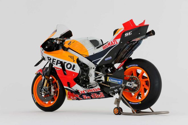 2022年シーズンの最終戦でマルク・マルケス（レプソル・ホンダ・チーム）が使用したホンダRC213V
