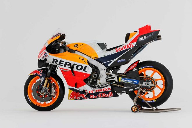 2022年シーズンの最終戦でマルク・マルケス（レプソル・ホンダ・チーム）が使用したホンダRC213V