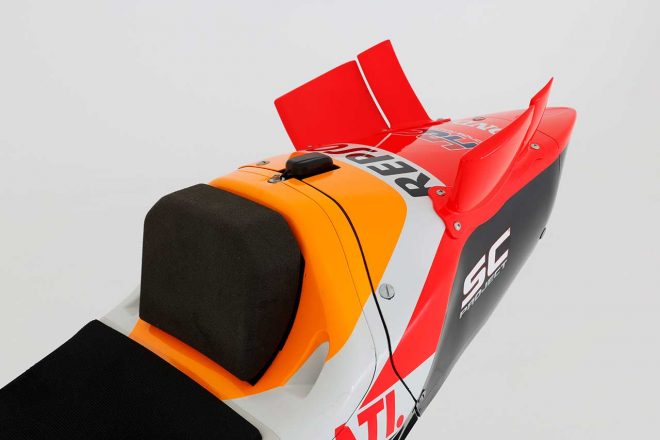 2022年型ホンダRC213Vのリヤウイング