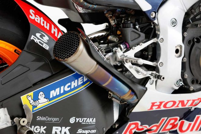 2022年型ホンダRC213Vのエキゾースト