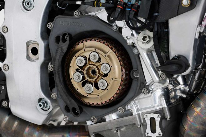 2022年型ホンダRC213Vのエンジン周り