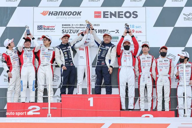 2023スーパー耐久第1戦鈴鹿 ST-4クラスの表彰式