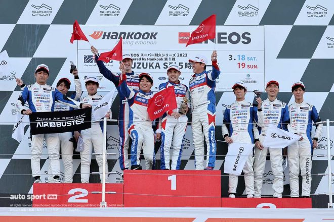 2023スーパー耐久第1戦鈴鹿 ST-3クラスの表彰式