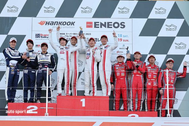 2023スーパー耐久第1戦鈴鹿 ST-2クラスの表彰式