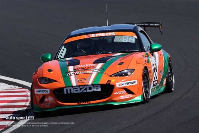 2023スーパー耐久第1戦鈴鹿 村上モータースMAZDAロードスター(村上博幸/吉田綜一郎/有岡綾平/岡本大地)