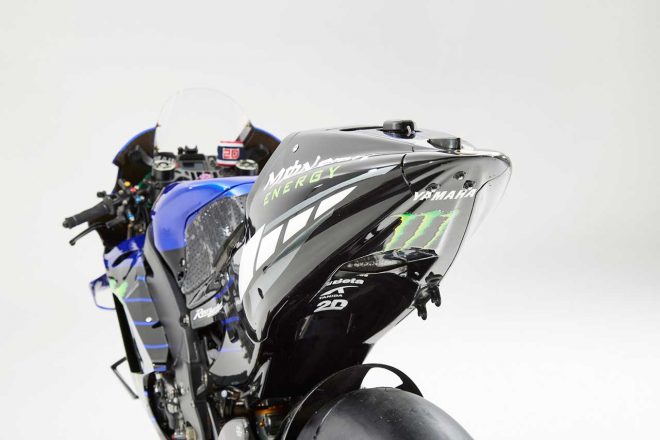 2022年シーズンの最終戦でファビオ・クアルタラロ（モンスターエナジー・ヤマハMotoGP）が使用したヤマハYZR-M1
