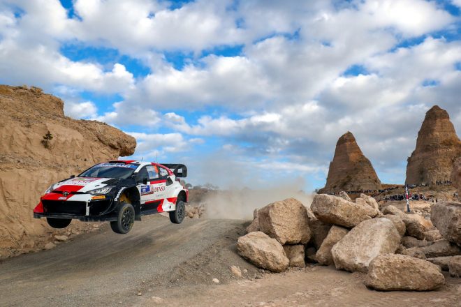 初参戦のラリー・メキシコを完走した勝田貴元／アーロン・ジョンストン組（トヨタGRヤリス・ラリー1）