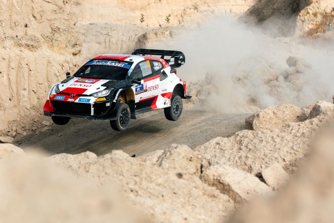 WRC第3戦ラリー・メキシコで優勝したセバスチャン・オジエ／ヴァンサン・ランデ組（トヨタGRヤリス・ラリー1）