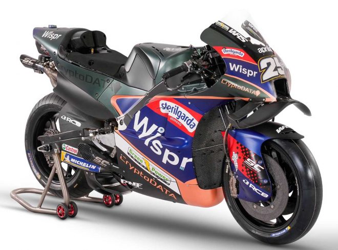 2023MotoGP：クリプトデータRNF・MotoGPチームのアプリリアRS-GP