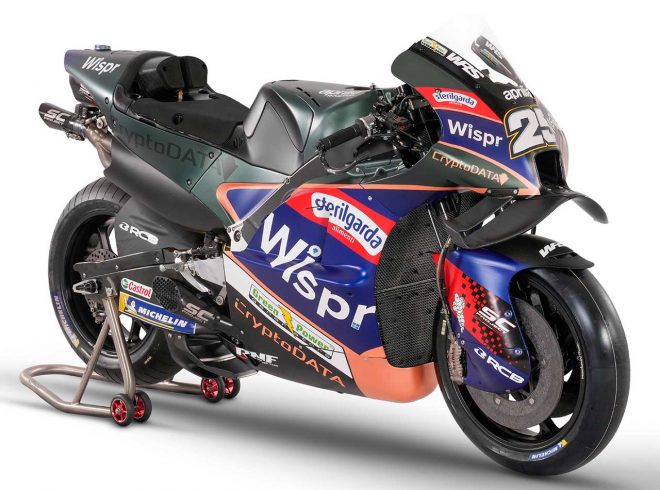 2023MotoGP：ラウル・フェルナンデス（クリプトデータRNF・MotoGPチーム）が使用する2023年型アプリリアRS-GP