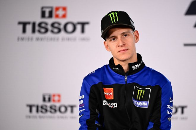 2023MotoGP第1戦ポルトガルGPのプレスカンファレンスに出席したファビオ・クアルタラロ（モンスターエナジー・ヤマハMotoGP）