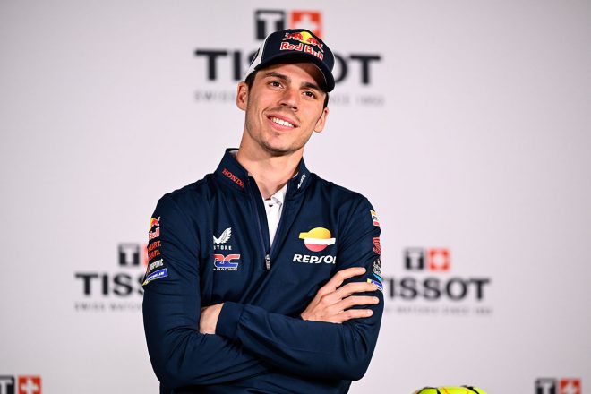 2023MotoGP第1戦ポルトガルGPのプレスカンファレンスに出席したジョアン・ミル（レプソル・ホンダ・チーム）