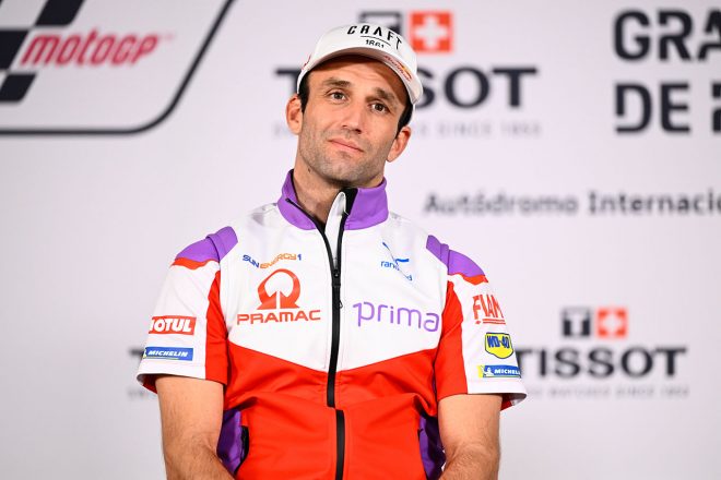 2023MotoGP第1戦ポルトガルGPのプレスカンファレンスに出席したヨハン・ザルコ（プリマ・プラマック・レーシング）