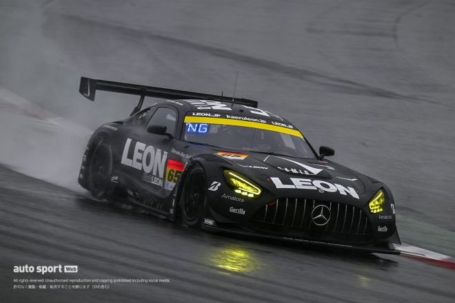 2023スーパーGT富士公式テスト　LEON PYRAMID AMG（蒲生尚弥／篠原拓朗）
