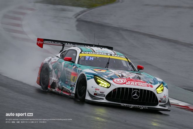 2023スーパーGT富士公式テスト　グッドスマイル 初音ミク AMG（谷口信輝／片岡龍也）