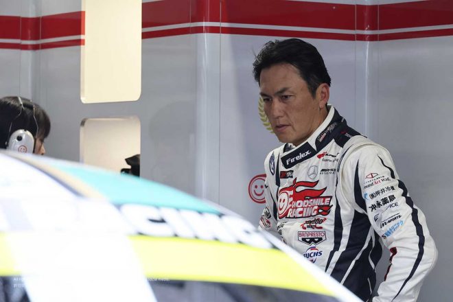 2023スーパーGT富士公式テスト　谷口信輝（グッドスマイル 初音ミク AMG）