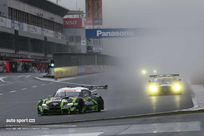 2023スーパーGT富士公式テスト　Deloitte TOM’S GR Supra（笹原右京／ジュリアーノ・アレジ）