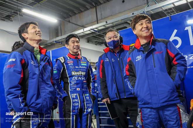 2023スーパーGT富士公式テスト　佐々木孝太と小澤正弘総監督、井口卓人と山内英輝