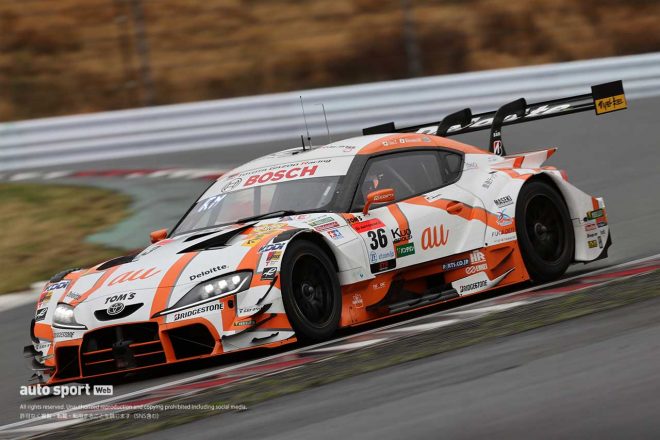 2023スーパーGT富士公式テスト　au TOM’S GR Supra（坪井翔／宮田莉朋）