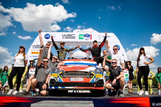 WRC第3戦メキシコでWRC3クラスを制したディエゴ・ドミンゲス（フォード・フィエスタ・ラリー3）