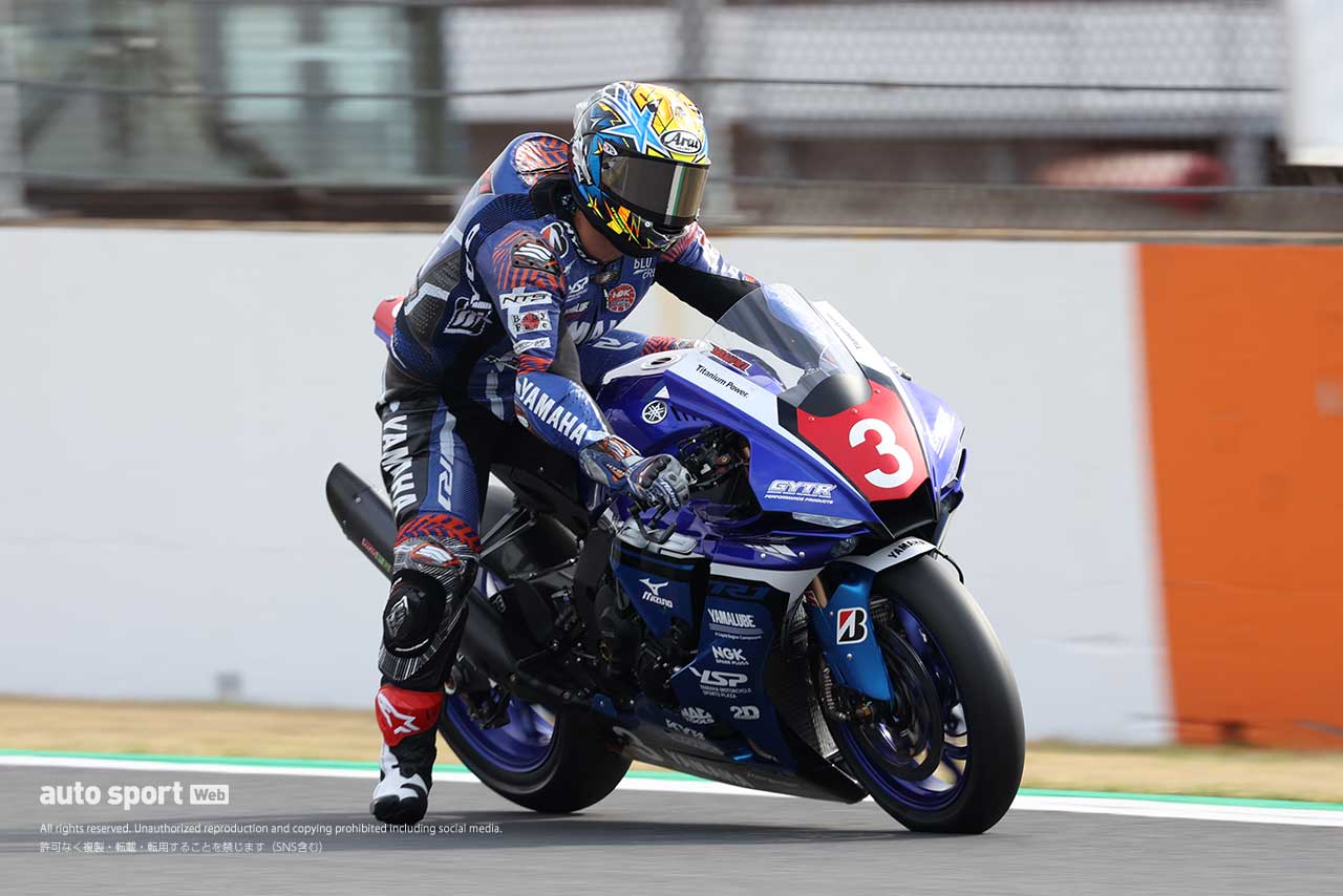 岡本裕生（YAMAHA FACTORY RACING TEAM 2）／2023全日本ロード第1戦もてぎ JSB1000 ART合同走行