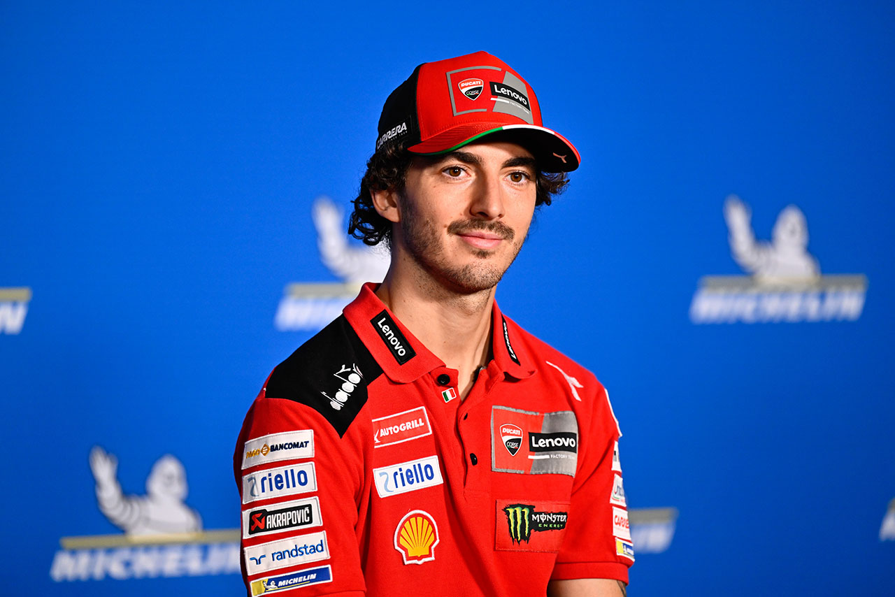 2023MotoGP第2戦アルゼンチンGPのプレスカンファレンスに出席したフランセスコ・バニャイア（ドゥカティ・レノボ・チーム）