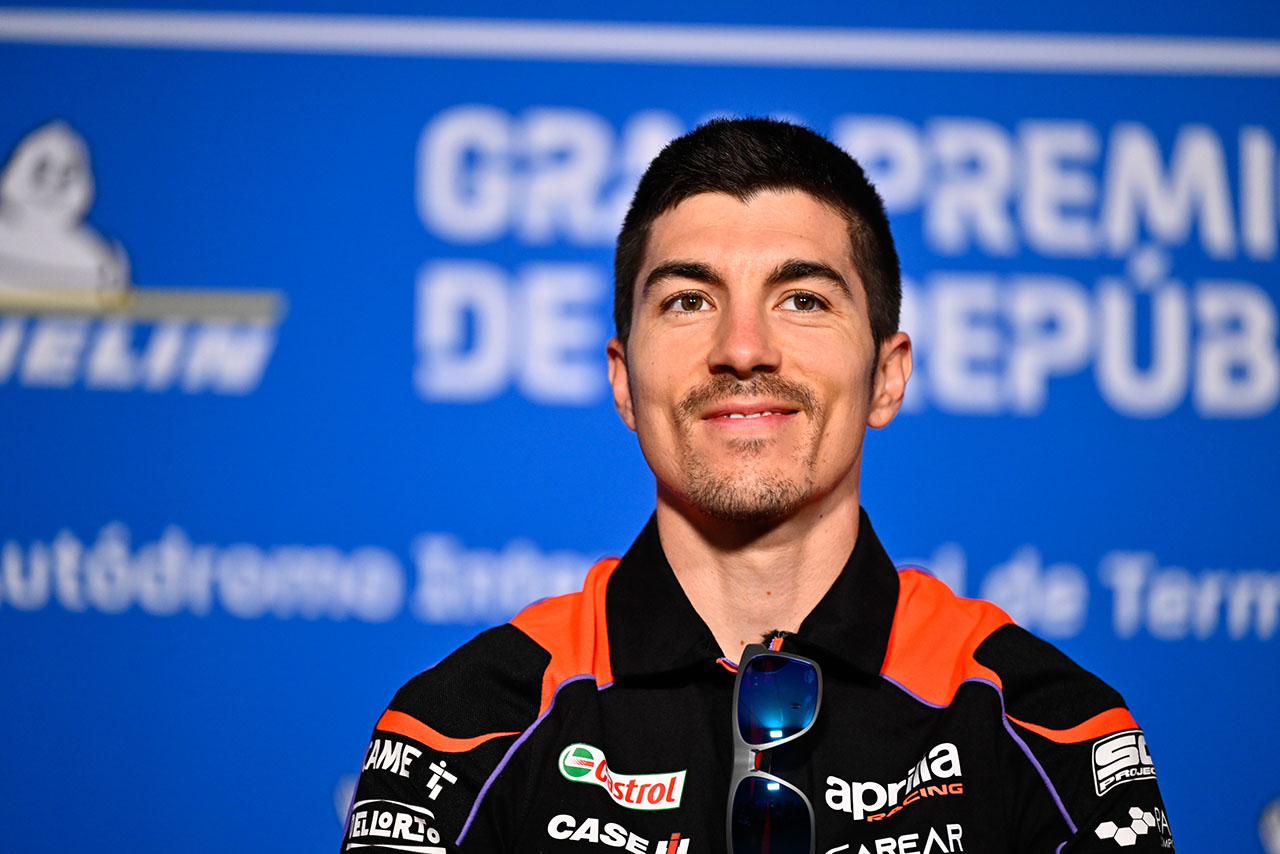 2023MotoGP第2戦アルゼンチンGPのプレスカンファレンスに出席したマーベリック・ビニャーレス（アプリリア・レーシング）