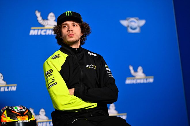 2023MotoGP第2戦アルゼンチンGPのプレスカンファレンスに出席したマルコ・ベゼッチ（ムーニーVR46レーシング・チーム）