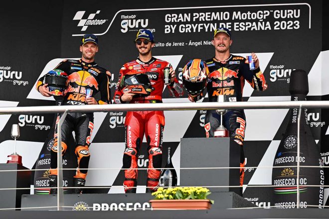 2023MotoGP第4戦スペインGP 決勝 トップ3