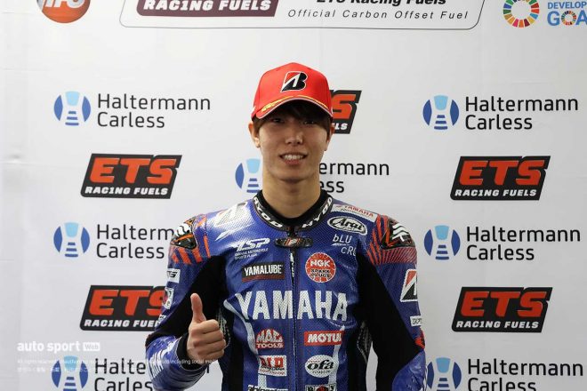 ダブルポールの岡本裕生（YAMAHA FACTORY RACING TEAM 2）／2023全日本ロード第1戦もてぎ JSB1000