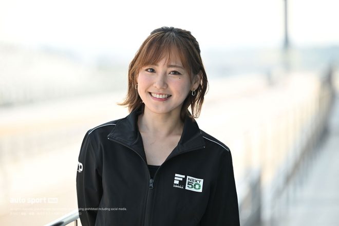 大会開催時のイベントMCを務める『スーパーフォーミュラ・スペシャルサポーター』に就任した笠原美香さん