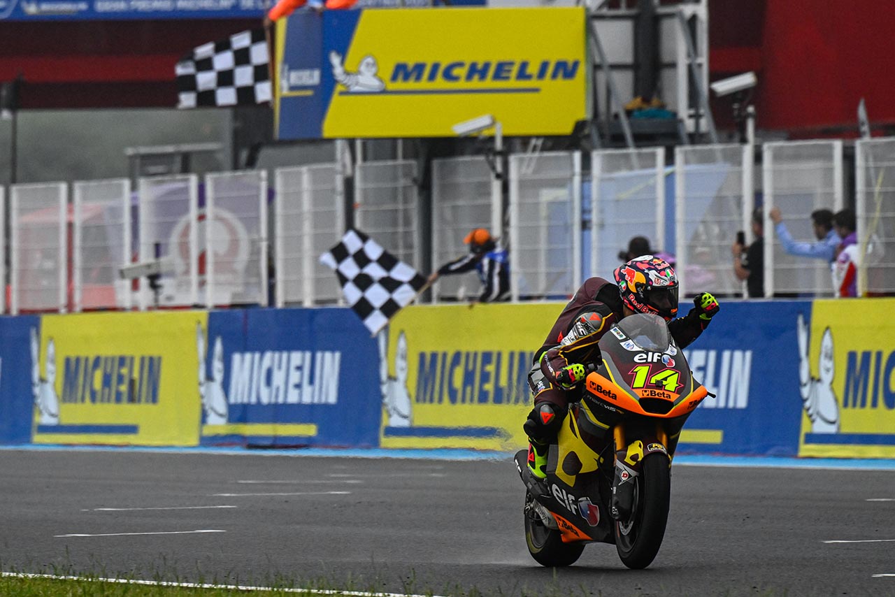 Moto2：優勝したトニー・アルボリーノ（Elf Marc VDS Racing Team）／2023MotoGP第2戦アルゼンチンGP 決勝