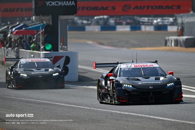 2023スーパーGT岡山公式テスト　2台のARTA MUGEN NSX-GT