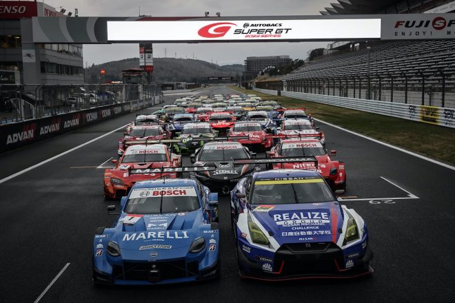 2023スーパーGT富士公式テストで行われた全車撮影