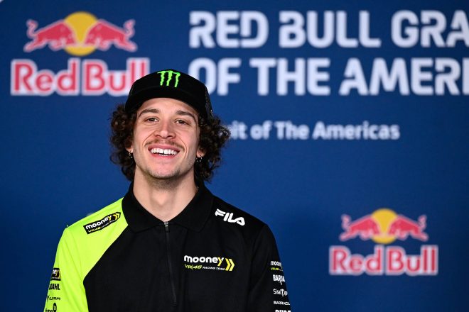 2023MotoGP第3戦アメリカズGPのプレスカンファレンスに出席したマルコ・ベゼッチ（ムーニーVR46レーシング・チーム）