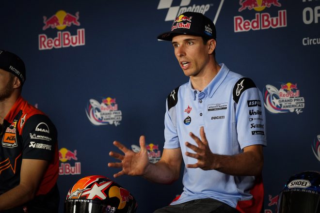 2023MotoGP第3戦アメリカズGPのプレスカンファレンスに出席したアレックス・マルケス（グレシーニ・レーシングMotoGP）