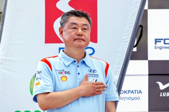 ヒョンデ・モータースポーツのショーン・キム社長　2022年WRC第10戦ギリシャ