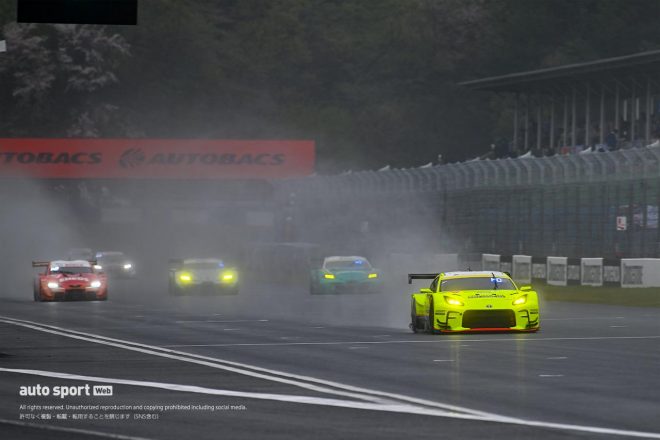 2023スーパーGT第1戦岡山　ヘビーウエットのなか行われた初日午前の公式練習